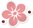 Cupcake-Flower-Sticker