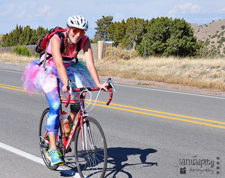 all smiles, dress up, bicycle, Day of the Tread
